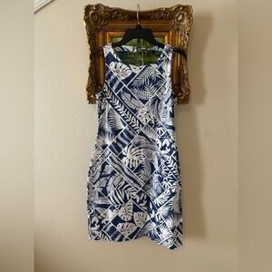 Tommy Bahama Tropical Blue & White Dress